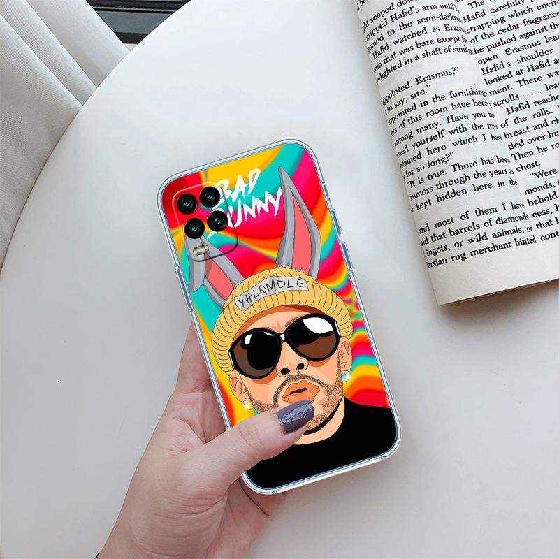 Bad Bunny Transparent Phone Case for Motorola Moto G7 G8 G9 G84 G85 G73 G24 G15 Z2 Play Power Plus