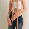 MEENDERI SLUB KNIT LONG SCARF - SALMON