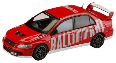 HJ64 Mitsubishi Lancer Evolution 7 GSR RALLIART Palma Red Hotový produkt 1/64