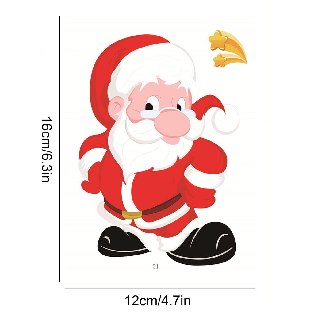 Aktuální vánoční dovolená Okenní sklo Elektrostatická pasta samolepka dekorace