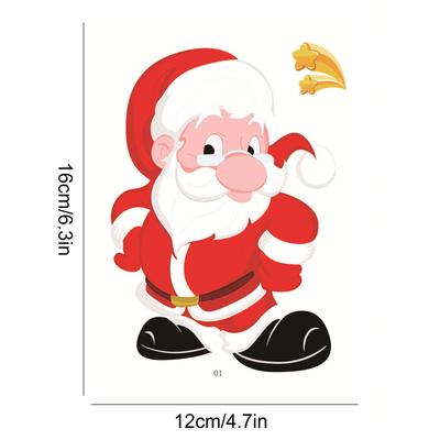 (ניקיטה) קישוט מדבקת הדבקה אלקטרוסטטית לחלון חג המולד הנוכחי