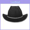 Eva Composite Halloween Sparkly Diamond Cowboy Hat For Cosplay And Party Celebrations
