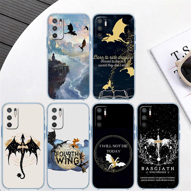 Fourth Wing Transparent Phone Case for Motorola Moto G7 G8 G9 G84 G85 G73 G24 G15 Z2 Play Power Plus