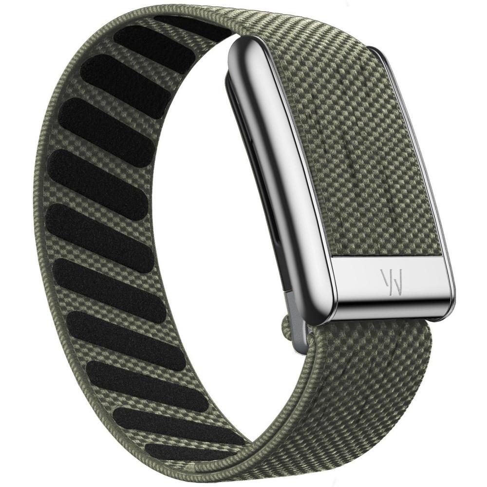 Suitable for Whoop 5.0 Mg Wristband Strap W Leather Nylon Woven Elastic Whoop Sports Replacement Strap Gold Silver Metal