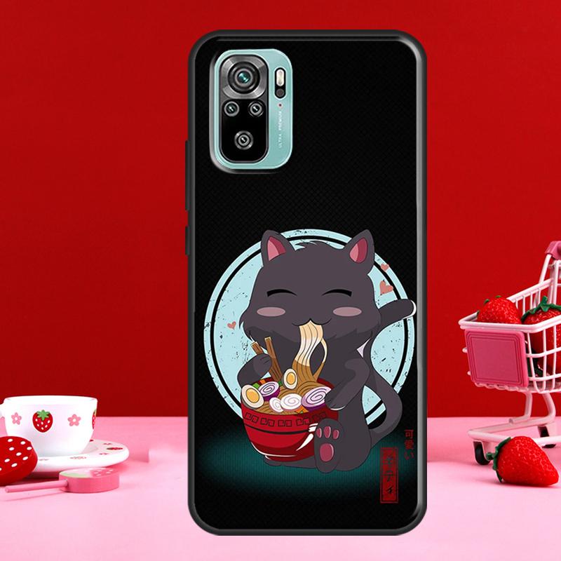 Ramen Cat Japanese Art For Redmi Note 11 Pro Case For Redmi Note 10 Pro Note 9 Pro Note 8 Pro 9S 10S 11S 9A 9C 9T