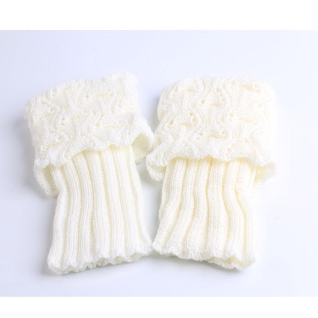 Damskie Ocieplacze na Nogi Kostkę Zimowe Ciepłe Elastyczne Dzianinowe Luźne Termiczne Damskie Puste Pokrowce na Buty Dzianinowe Wełniane Pokrowce na Skarpety Damskie Ocieplacze