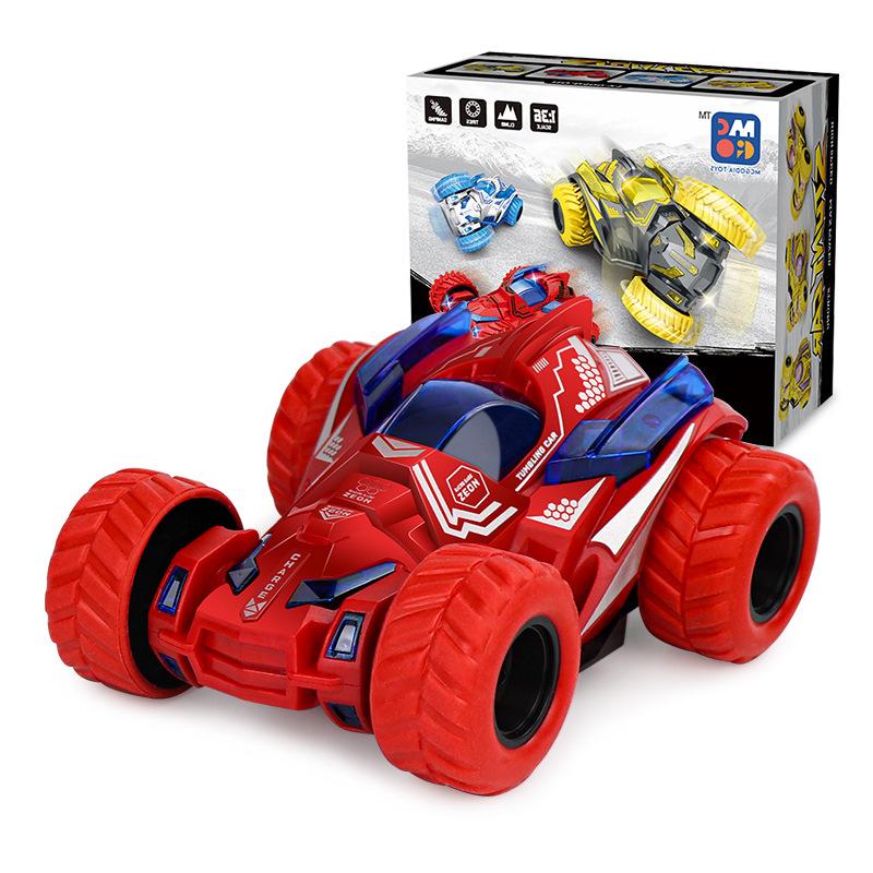 360° Rotasyon Geri Çekin Dublör Araba Oyuncak Atalet Offroad Sürtünme Powered Çevirir Araba Oyuncak Çocuk Doğum Günü Hediyeleri