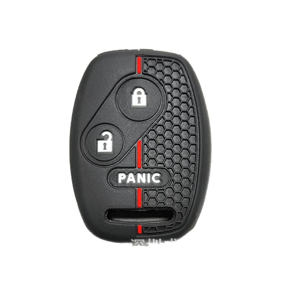 Honda Accord, Fit, CRV, Civic 2+1 Button Silicone Key Cover - Honeycomb Pattern