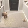 Wave Point Non-slip PVC Retro Entrance Doormat Floor Mats Silk Loop for Entryway Porch Hallway Home Decor Dust Removal Carpet