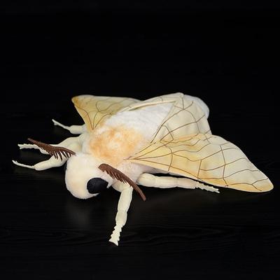 Stuffed Lifelike Insect Series Moth Plush Toys Silkworm Moth Doll Kids Birthday Christmas Gifts