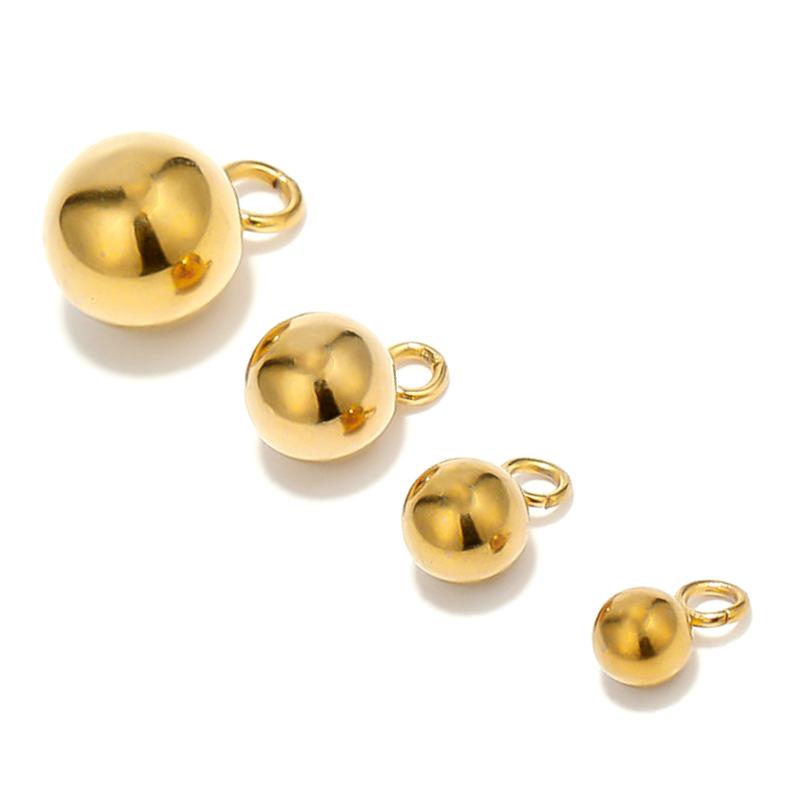 

Электролитическое покрытие из нержавеющей стали, бусина и кольцо для аксессуаров для ожерелий и браслетов своими руками 6mm