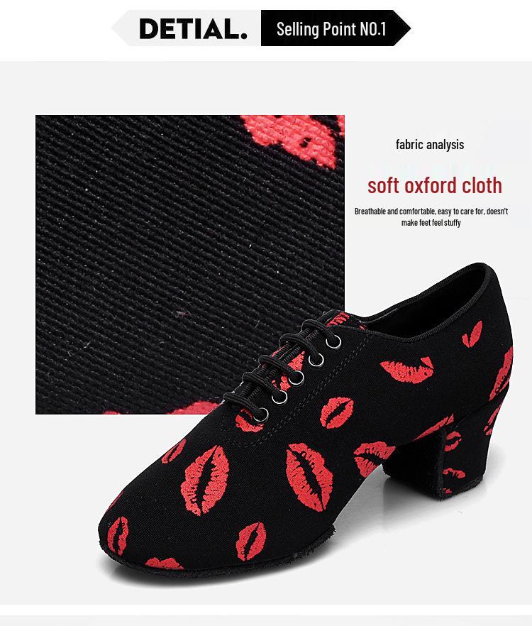 Women's Oxford Mesh Latin Dance Teacher Shoes