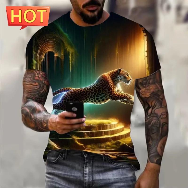 Men's Geometic Optical Illusion T Shirt 3D Print Short Sleeve Crew Neck Plus Size T Shirt For Men New In Mens Sport Tshirts