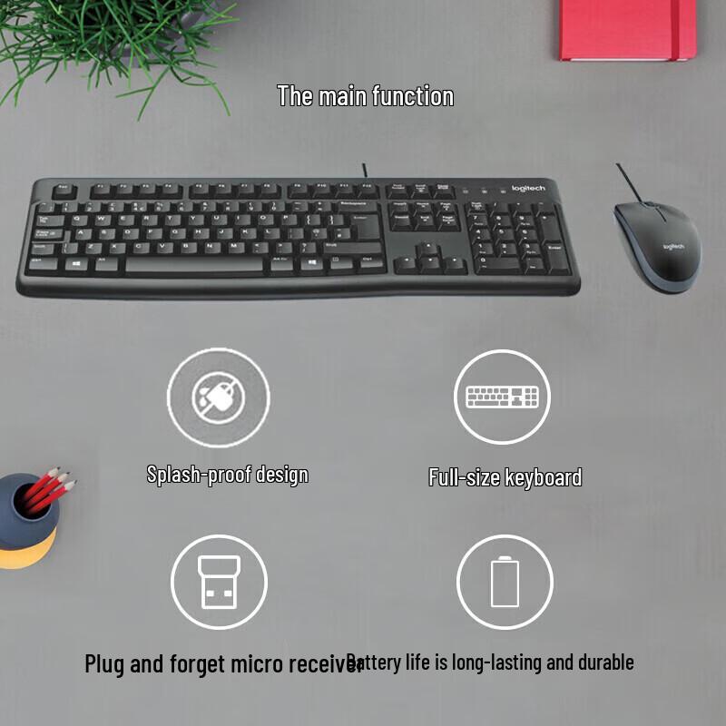 Logitech MK120 Wired Keyboard and Mouse Combo