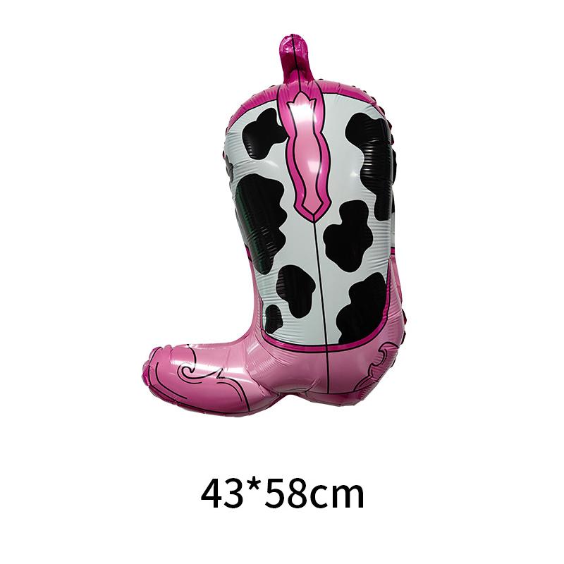 

Ботинки с воздушными шарами для вечеринок в стиле вестерн, ковбойские шляпы и другие фольгированные шары, украшения для девичника и дня рождения