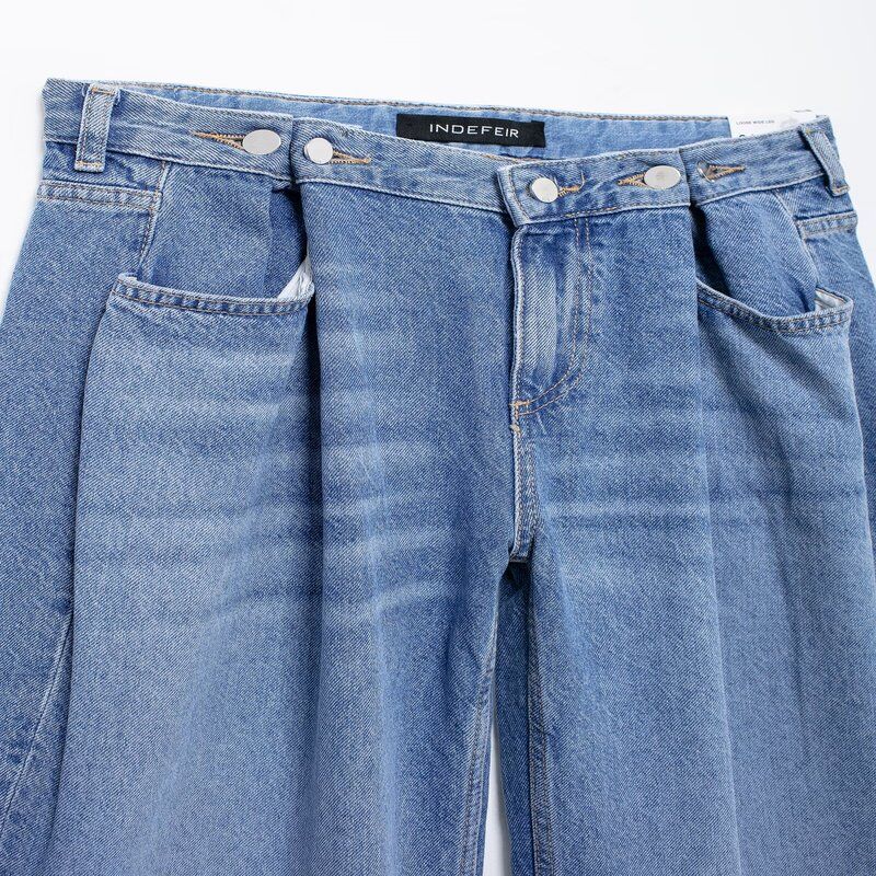 Fashion Style 2024 Autumn New Women's Clothing Slim Looking Easiest for Match Loose Wide Leg Denim Pants 5862157