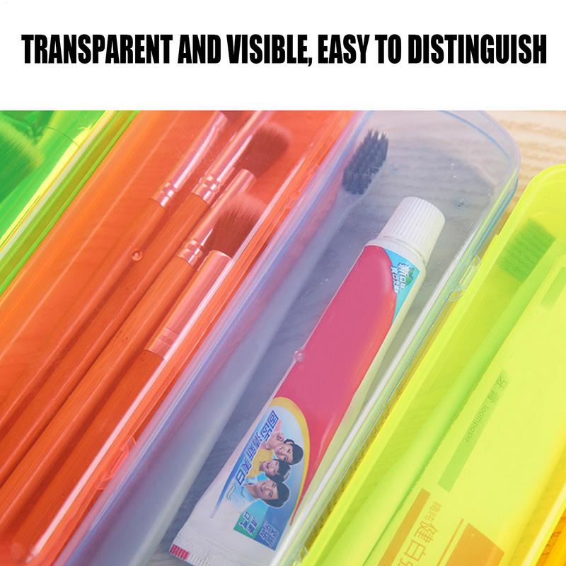 1pc Travel Toothbrush Case Portable Toothbrush Holder Leakproof Toothbrush Storage Box Travel Home Organizer for Travel Camping