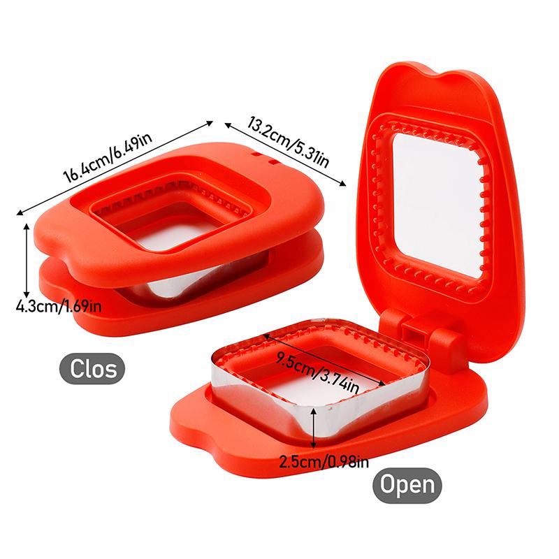 Easy Sandwich Sealer -Round Sandwich Cutter Sealer For Kids Lunch Boxes 2-in-1 Sandwich Maker Ideas For School Lunches Bento