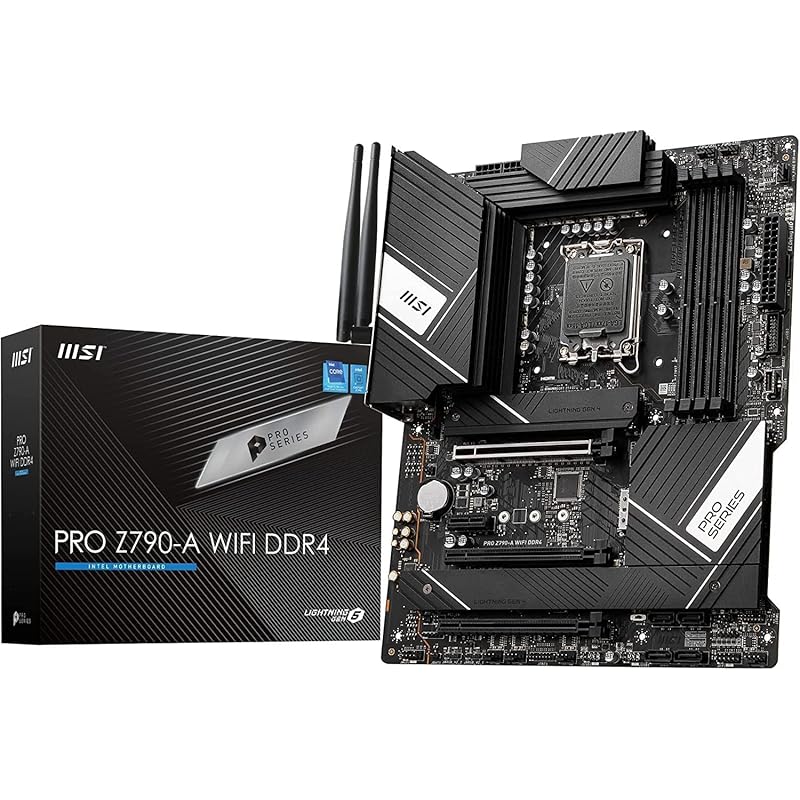 

MSI motherboard PRO Z790-A WIFI DDR4 INTEL Compatible with 12th/13th generation CPU (LGA1700) Equipped with Z790 chipset ATX MB5916