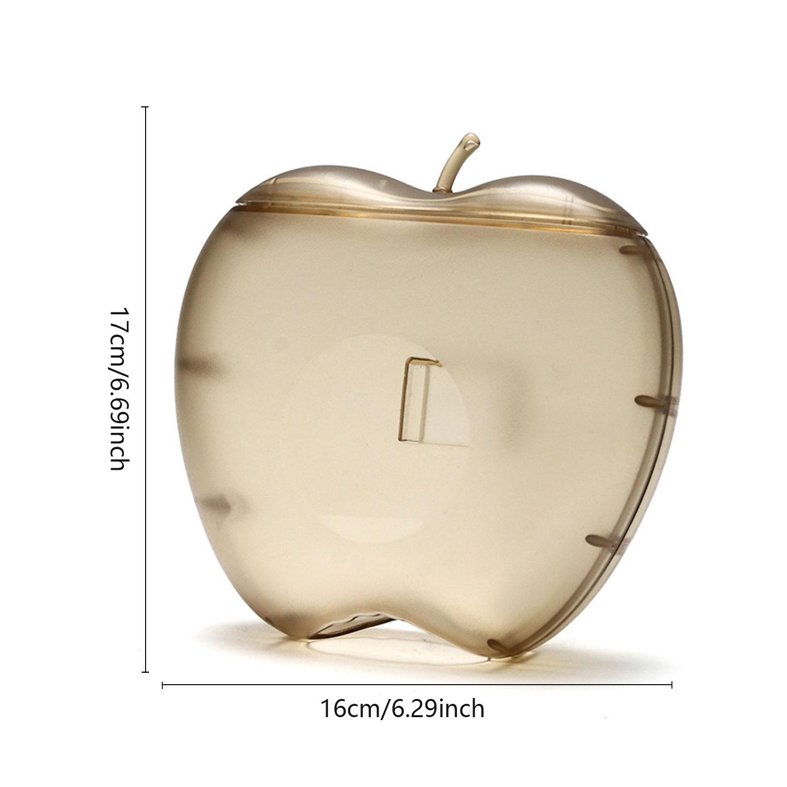 

Настенные коробки для пищевых пленок, вместительные, в форме яблока, одноразовые пищевые крышки, органайзеры, практичные для кухни, ванной комнаты янтарь