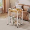 Modularer Couchtisch Kreativer Sofa-Beistelltisch Wagen mit Rädern Kleiner Wagen Aufbewahrungsschrank Schlafzimmer Nachttischregal Aufbewahrungstisch