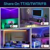 5V RGB LED Neon Strip USB Waterproof Flexible Neon Rope Light Bluetooth APP&24Key Remote Control for Home Room Party Decoration