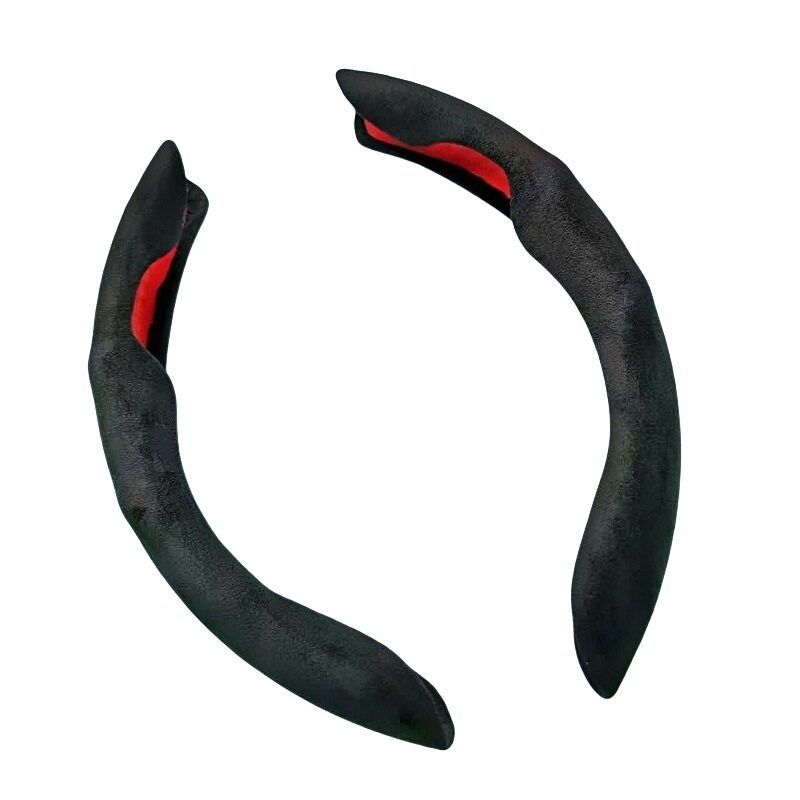 Ultra-Thin Special-Shaped Car Steering Wheel Cover Made of Suede, Anti-Slip, Sweat-Absorbent, Suitable for All Seasons | S-Level Comfort Feel