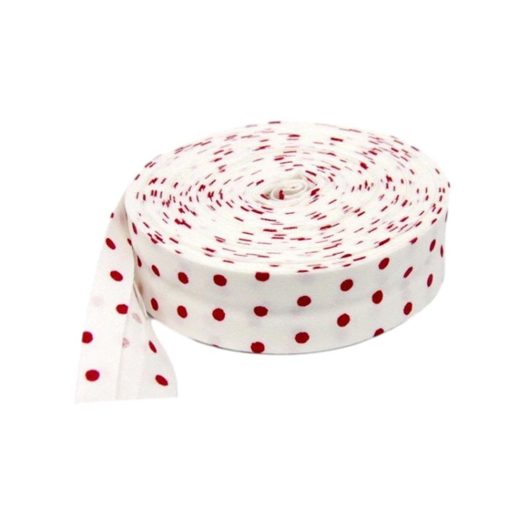 Bavlněná šikmá stuha pro všestranné a módní DIY projekty Série s puntíky a pruhy Lemovací stuha