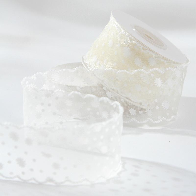 Printed Chiffon Voile Ribbon 1.5" 38Mm Diy Hair Bows Sewing Accessories Handmade Crafts Gift Flower Packing 10 Yards