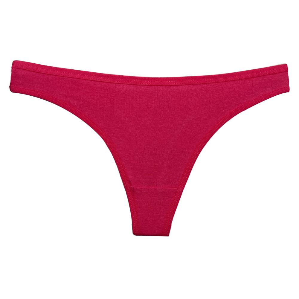 Damen 95% Baumwolle Atmungsaktive Low-Waist Yoga-Tangas