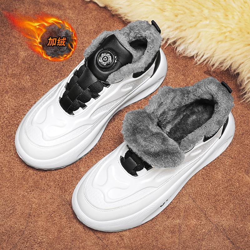 Fashion CYYTL Winter Mens Shoes Fur Warm Sneakers Casual Outdoor Leather Platform Sport Hiking Designer Luxury Tennis Loafers Snow Boots