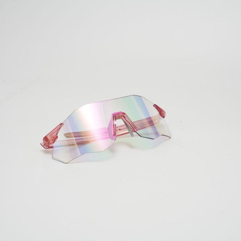 

Неполяризованные безободковые солнцезащитные очки из TR90 высокой четкости для мужчин и женщин, ветрозащитные, для занятий спортом на открытом воздухе, для защиты при езде на велосипеде красный