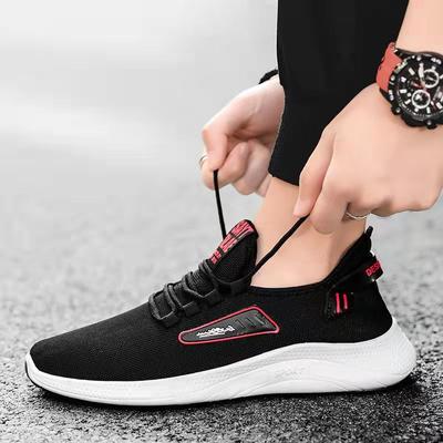 Trendy Shoes New Men's Shoes Autumn New Breathable Fly-woven Casual Sports Shoes Men's Running Shoes Trend