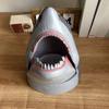 Shark Popcorn Bucket Kids Party Snack Bucket Novelty Popcorn Container for Family Movie Nights Parties Fun Gift Idea