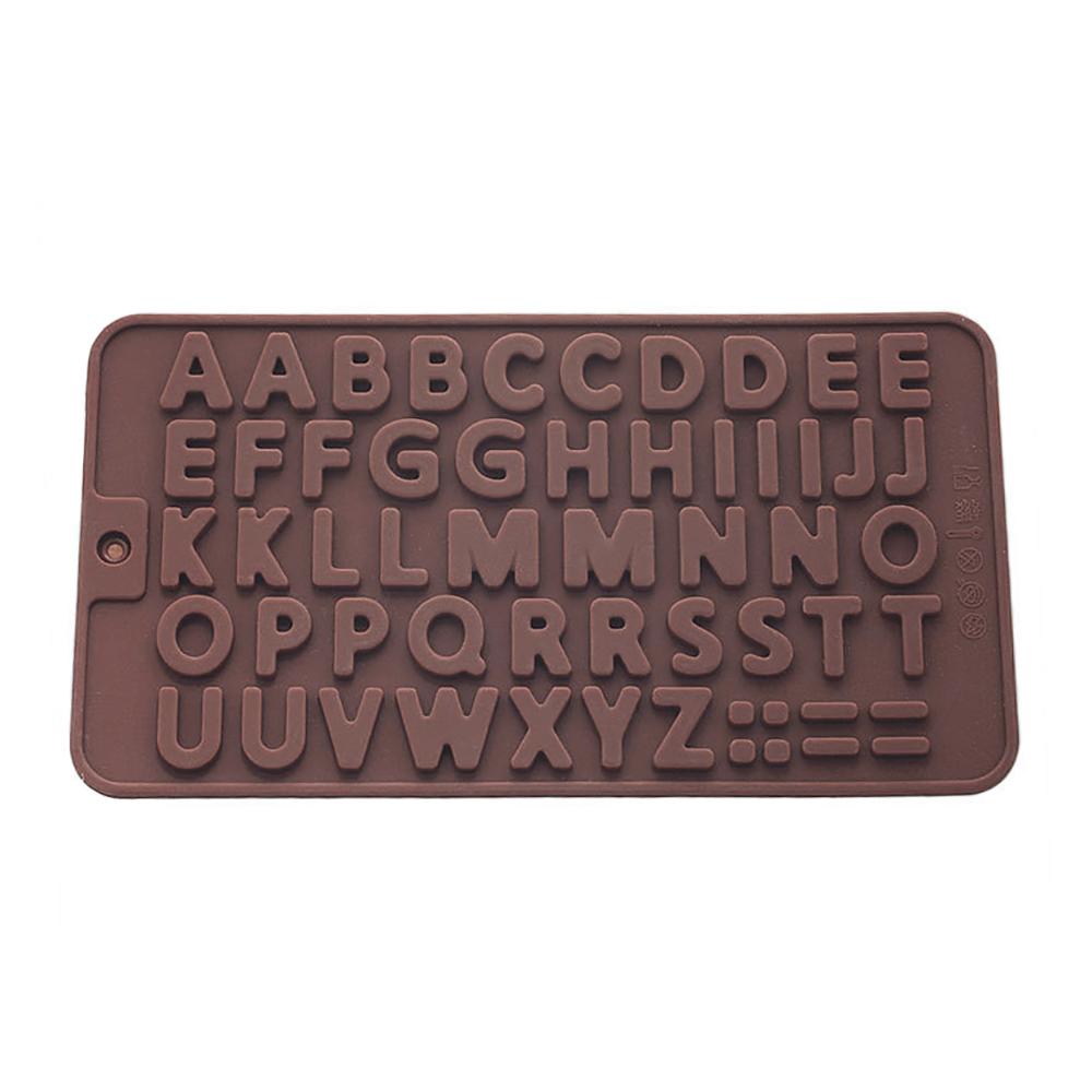 Silicone world DIY Silicone Chocolate Mold 26 Letter Number Chocolate Baking Tools Silicone Cake Mold Jelly Candy Mold 3D Mold