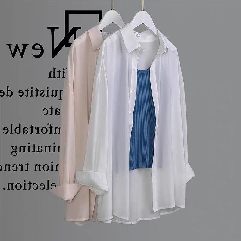 Women's Chiffon Sunscreen Shirt Summer Breathable Versatile Shirt Sunscreen Thin Shirt Coat