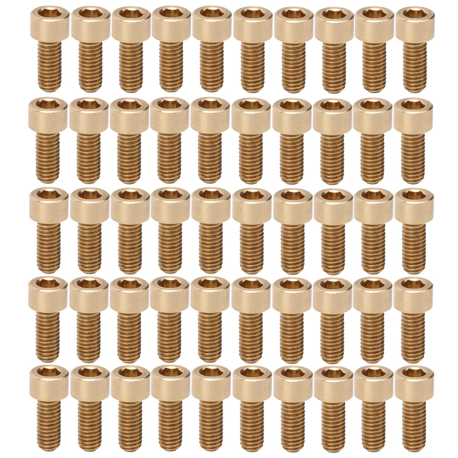 50 Pièces   Vis à Douille Hexagonale Fixation Cuivre Outils Matériel Fournitures Industrielles M6