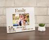 Darling Souvenir MADE WITH LOVE Engraved Family Where Life Begins & Love Never Ends Quotes Table Top Photo Frame