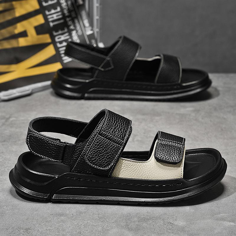 Fashion CYYTL Mens Sandals Outdoor Casual Shoes Summer Beach Walking Slides Slippers Comfort Luxury Designer Lightweight Leather Fashion