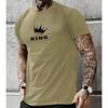 Fashion T-Shirts for Men 3d Letter King Printed Men'S Clothing Casual Short Sleeved Street Harajuku Tops Loose T Shirt