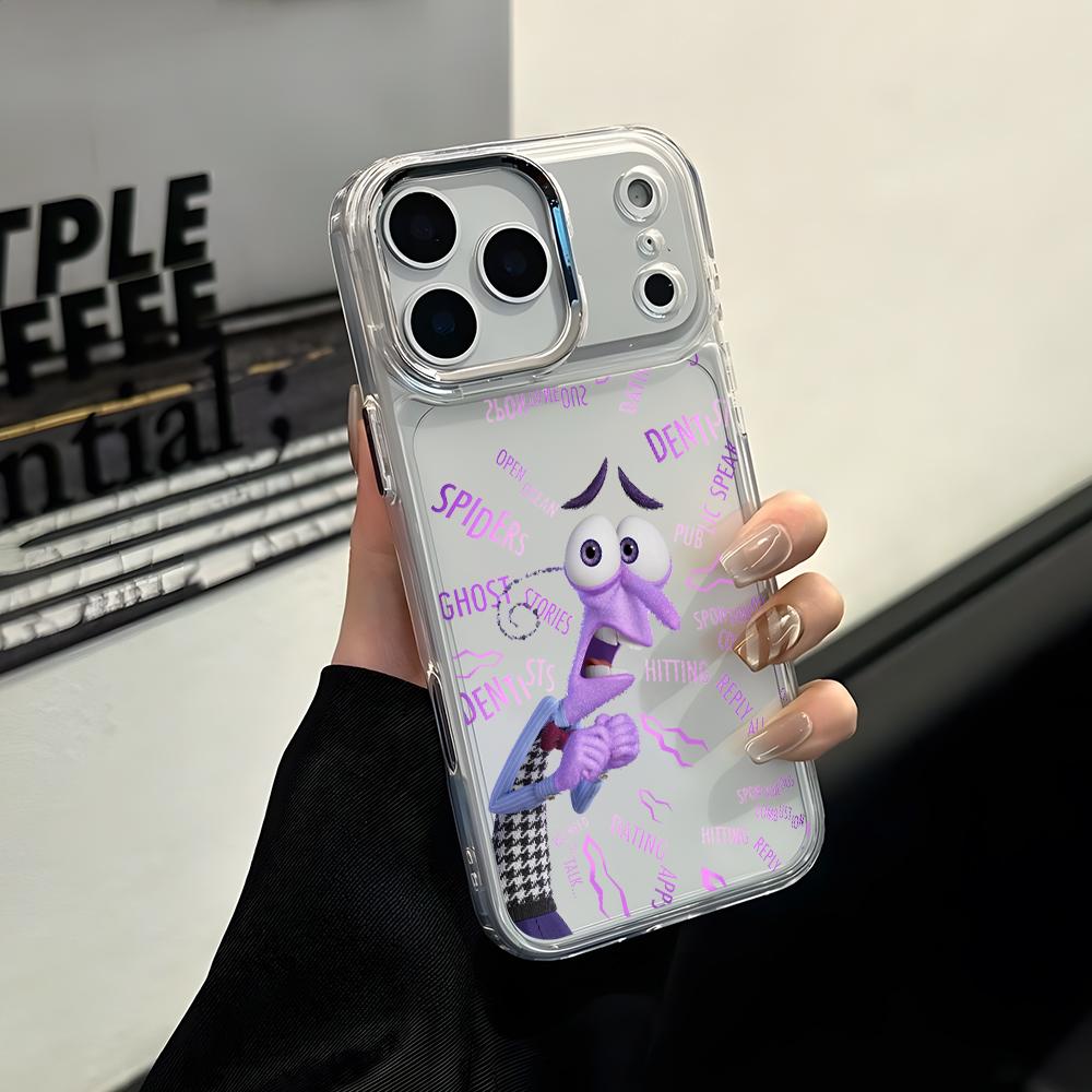 

Funny Inside Out Phone Case for Apple iPhone 17 Air 16 16e 15 14 13 12 11 Pro Max X Xs XR 8 Plus Luxury Clear Cover iPhone Air