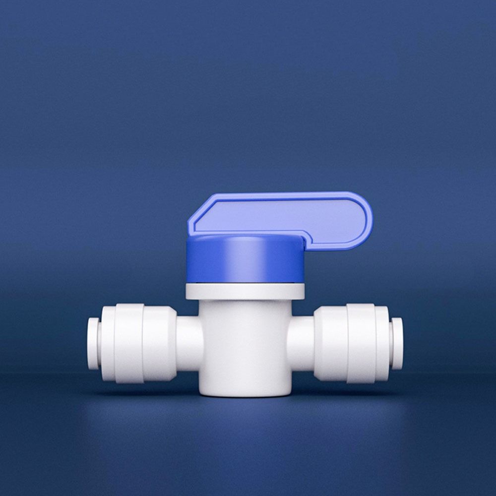 10pcs 1/4 Inch OD Inline Shut Off Ball Valve Plastic Quick Connect Fittings Hose Pipe Tubing  Pipe