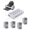 USB2.0 Switcher 2/4 Port Sharing Switcher USB Switcher with 2/4 USB2.0 Ports USB Cable for Printers Keyboards Drives