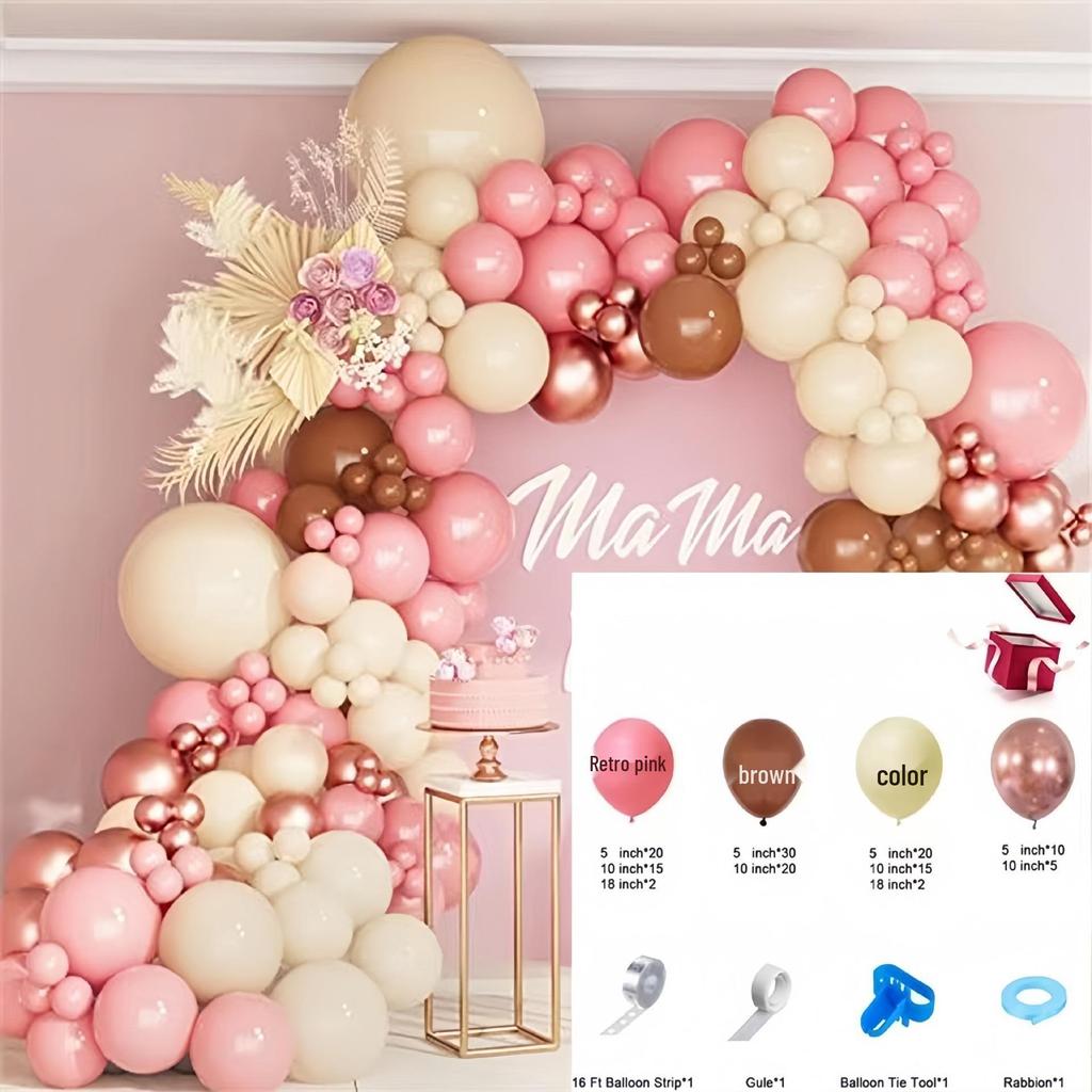 Elegant Birthday and Wedding Balloon Set - High-End Latex and Arch Decorations for Special Occasions