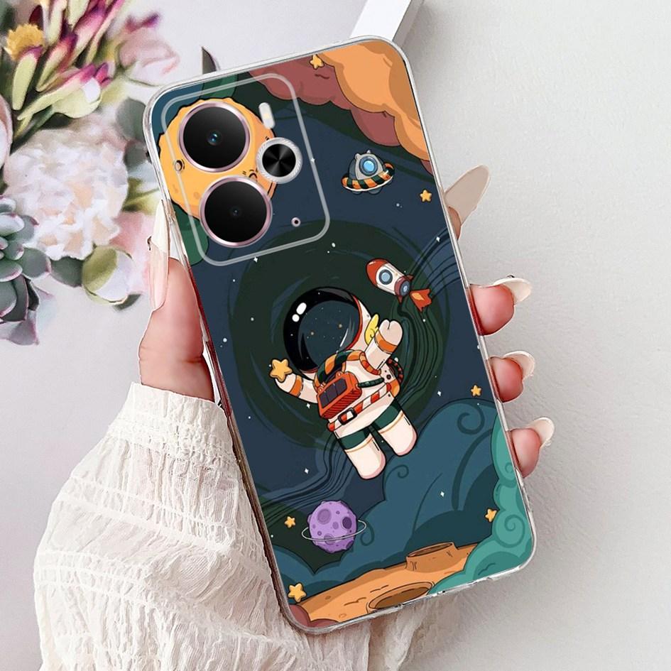 

For Realme 14 5G Case Luxury Marble Cartoon Soft Silicone Clear Phone Cover For OPPO Realme 14 14T Funda on Realme14T Back Shell Realme 14 5G