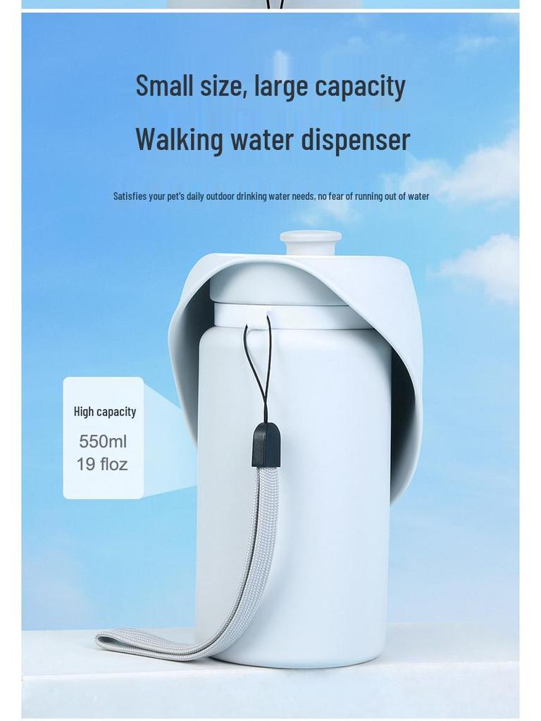 Portable Collapsible Dog Water Bottle for Outdoor Walks