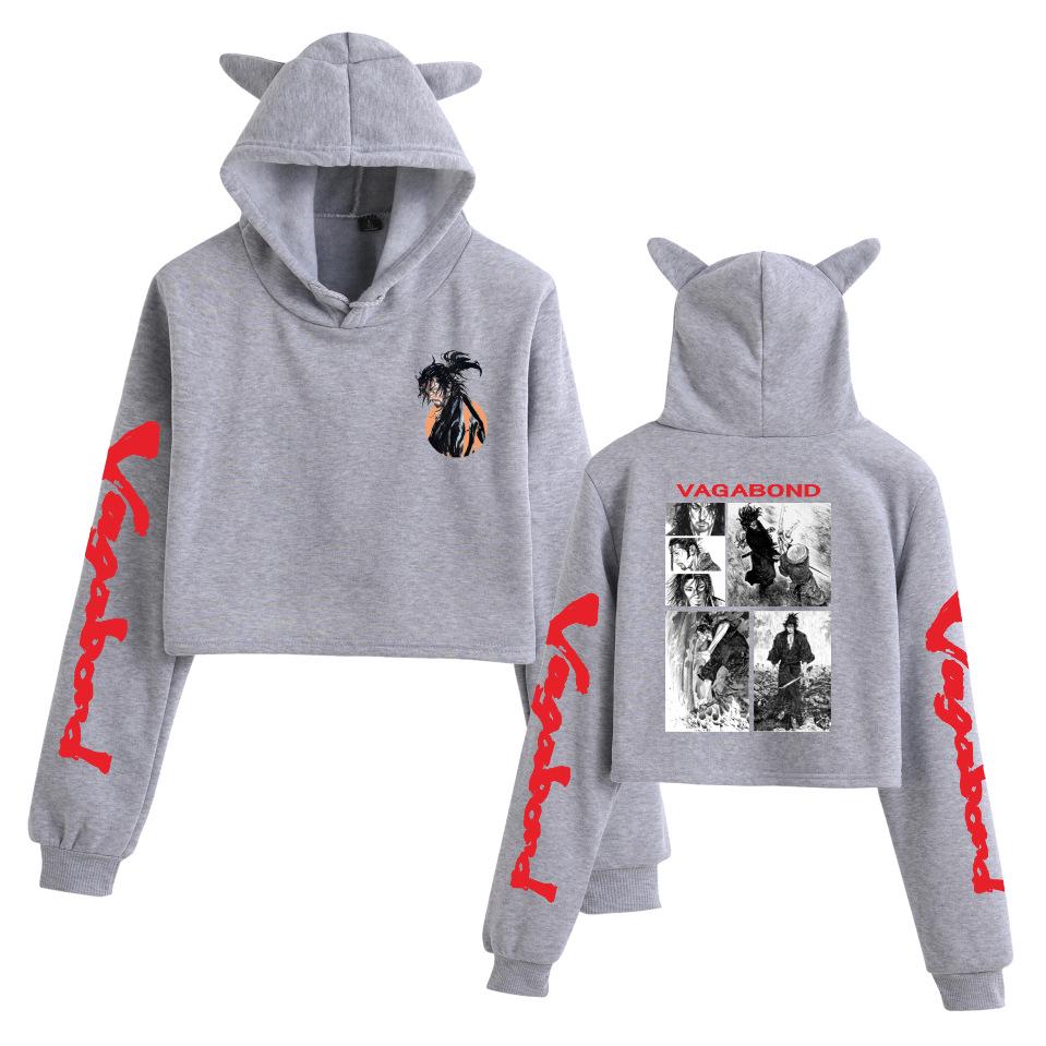 Vagabond Miyamoto Musashi Anime Cat Ear Hoodie for Women
