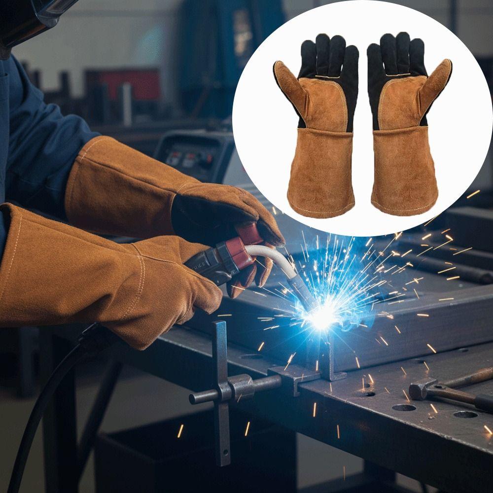 Wear-Resistant Welding Gloves Anti-Splash Insulating Welding Gloves Welding Work