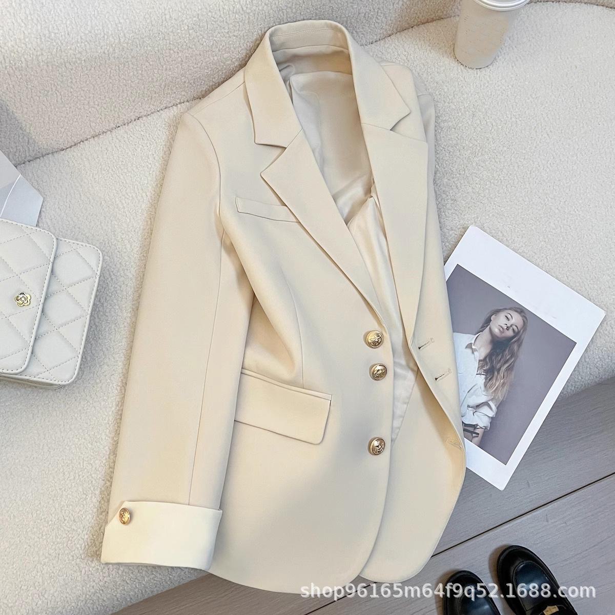 

Women s Green Loose-Fit Professional Suit Jacket - Small, Spring & Autumn Collection XL off білий колір