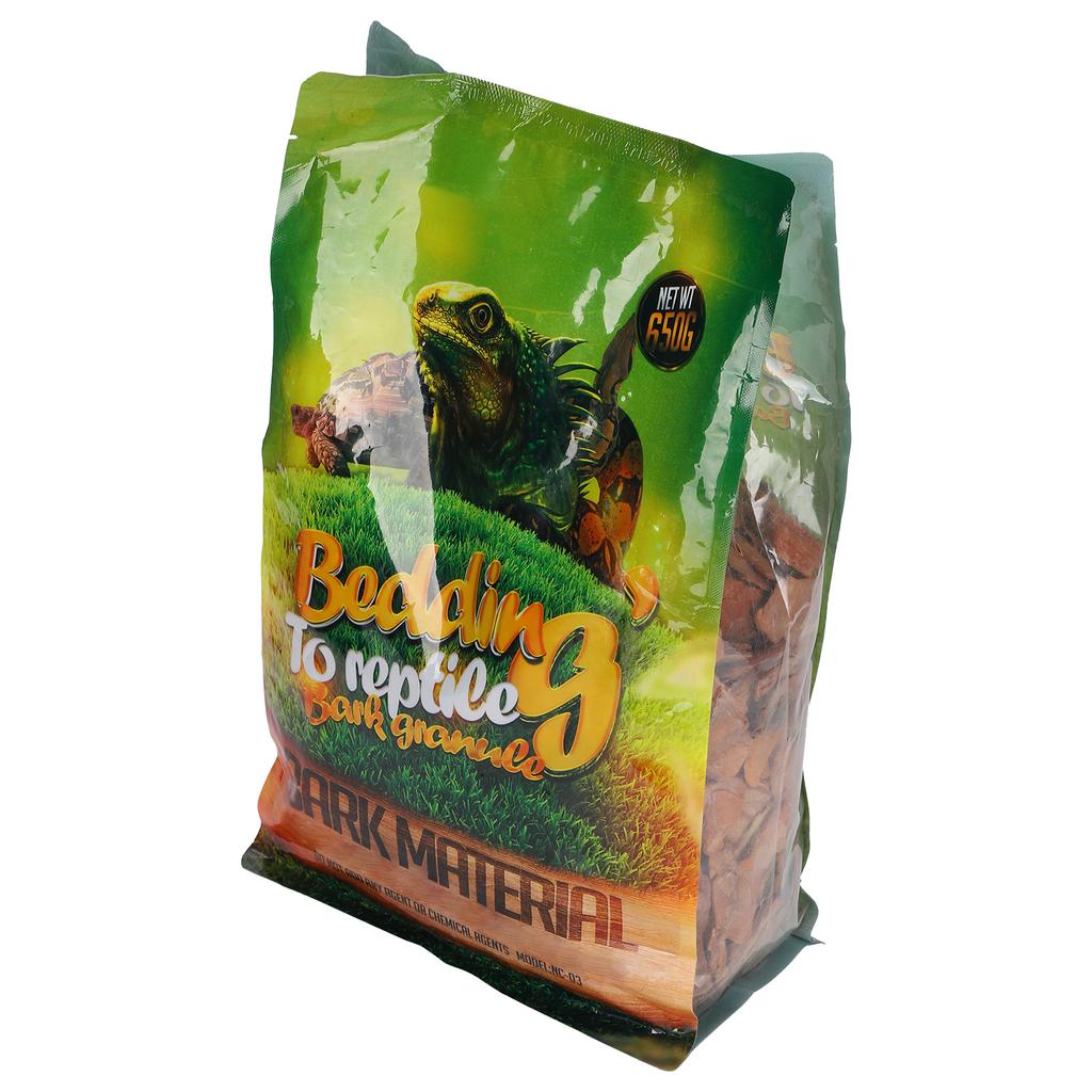 650g Beutel Wald-Gelände Rinde Feine Chips Natürlicher Holzstamm Gelände Substrat für ReptilienKleine Partikel